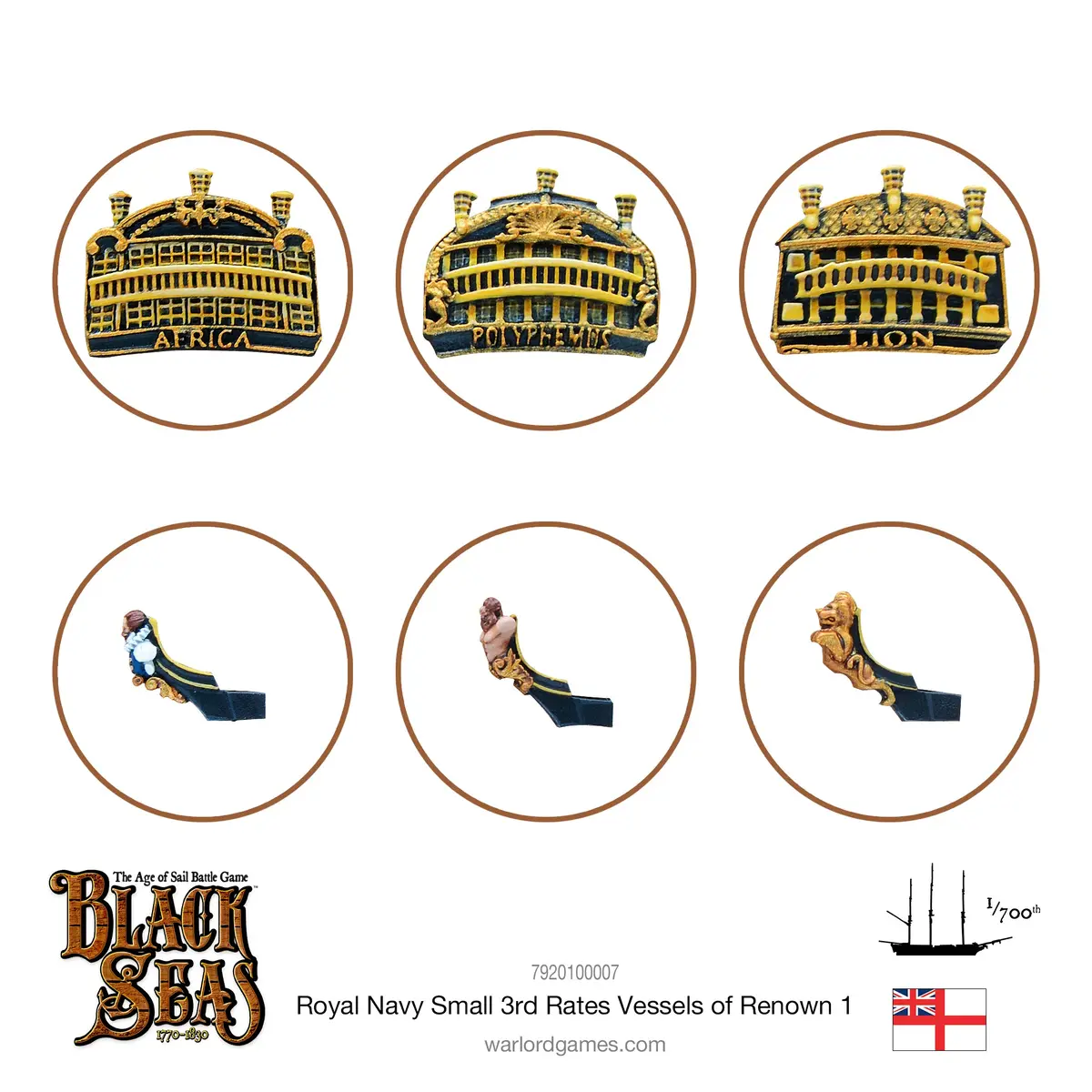Royal Navy Small 3Rd Rates Named Ships Pack 1 1