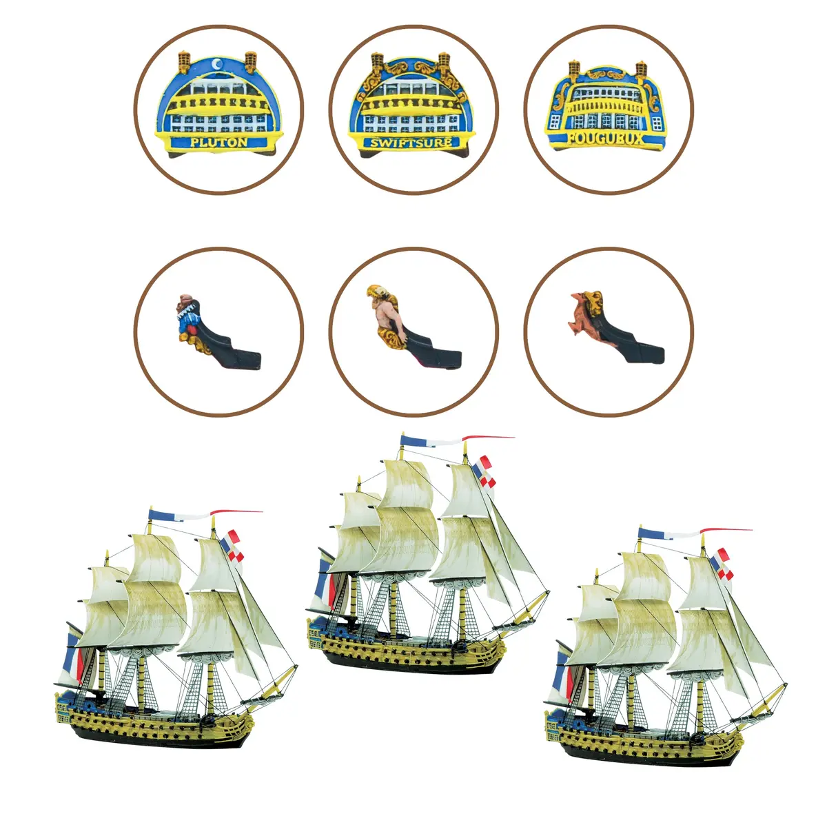 French 3Rd Rates Named Ships Pack 4 Bundle 1