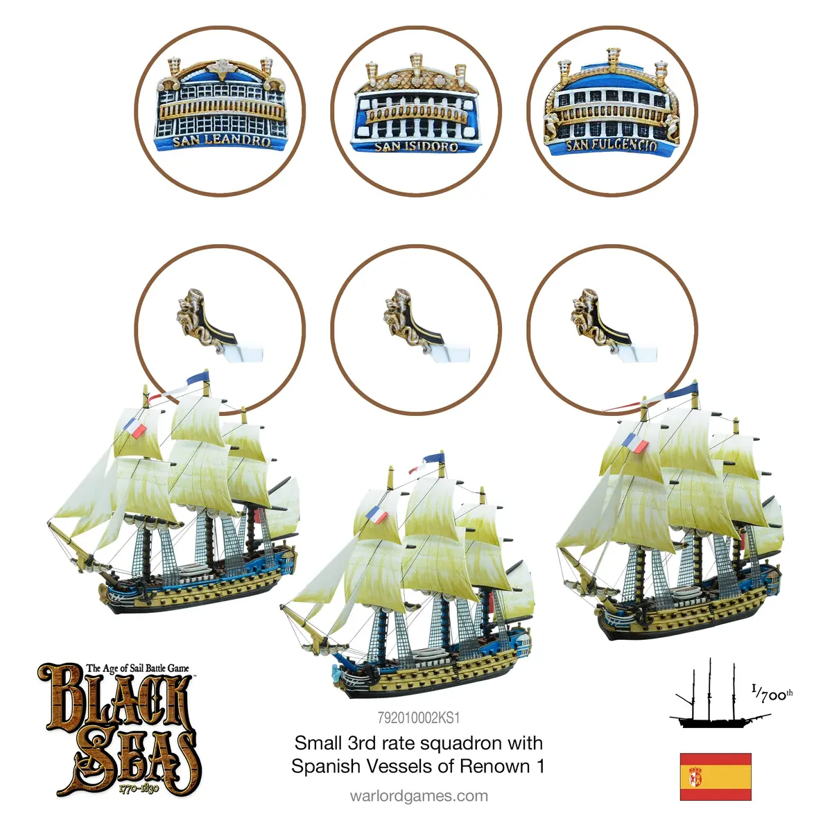 Small 3Rd Rate Squadron With Spanish Vessels Of Renown 1 1