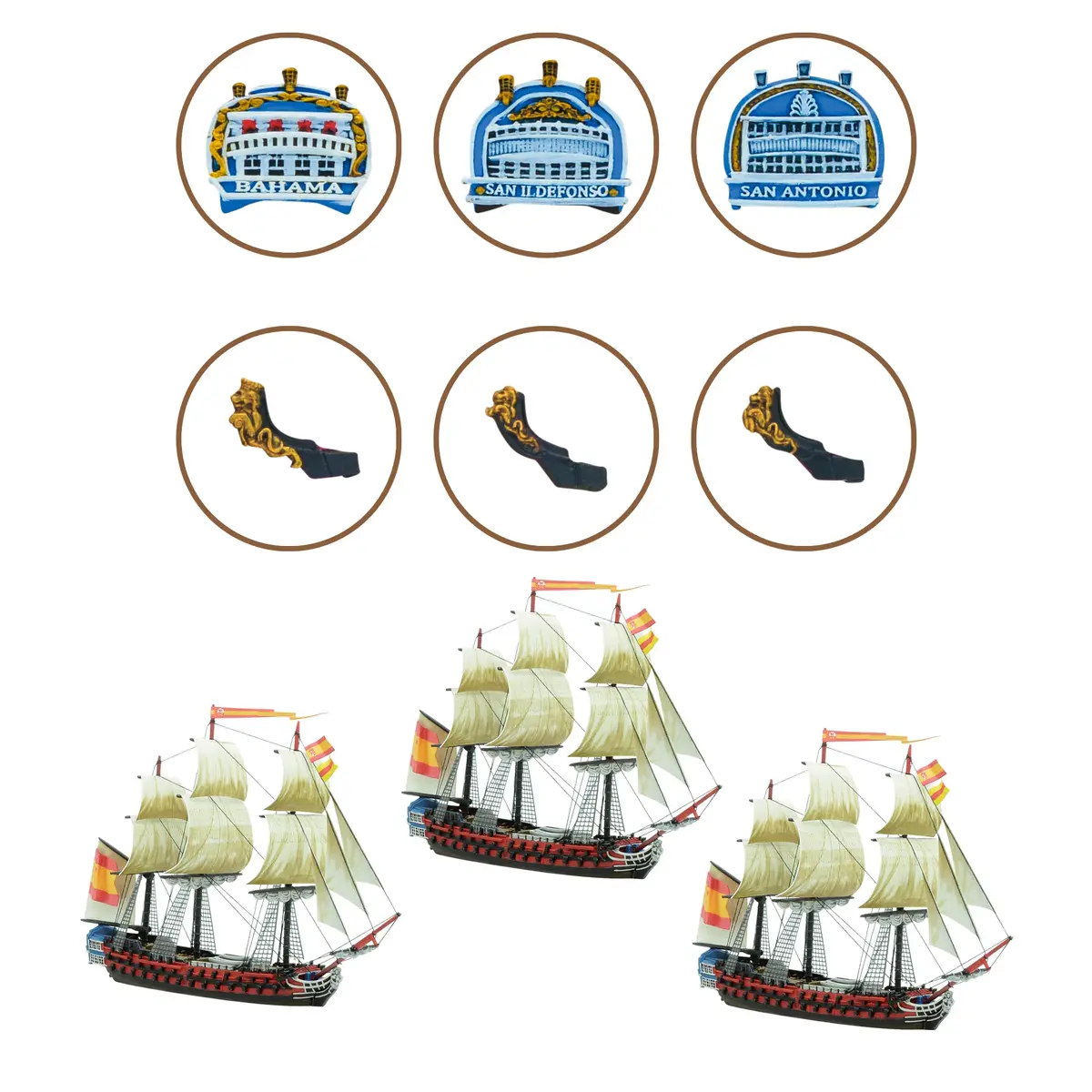 Spanish 3Rd Rates Named Ships Pack 3 Bundle 1