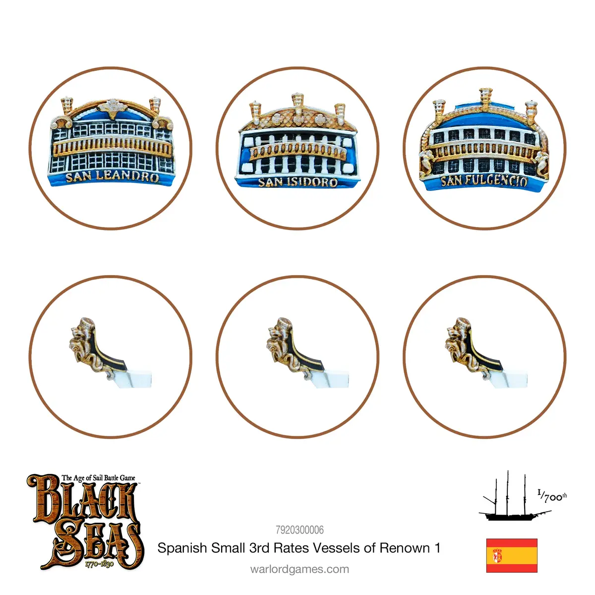Spanish Small 3Rd Rates Named Ships Pack 1 1