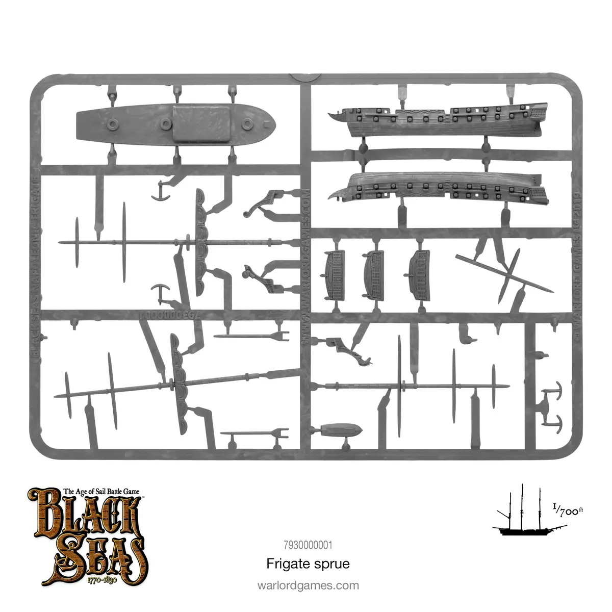 Black Seas Frigate Sprue 1