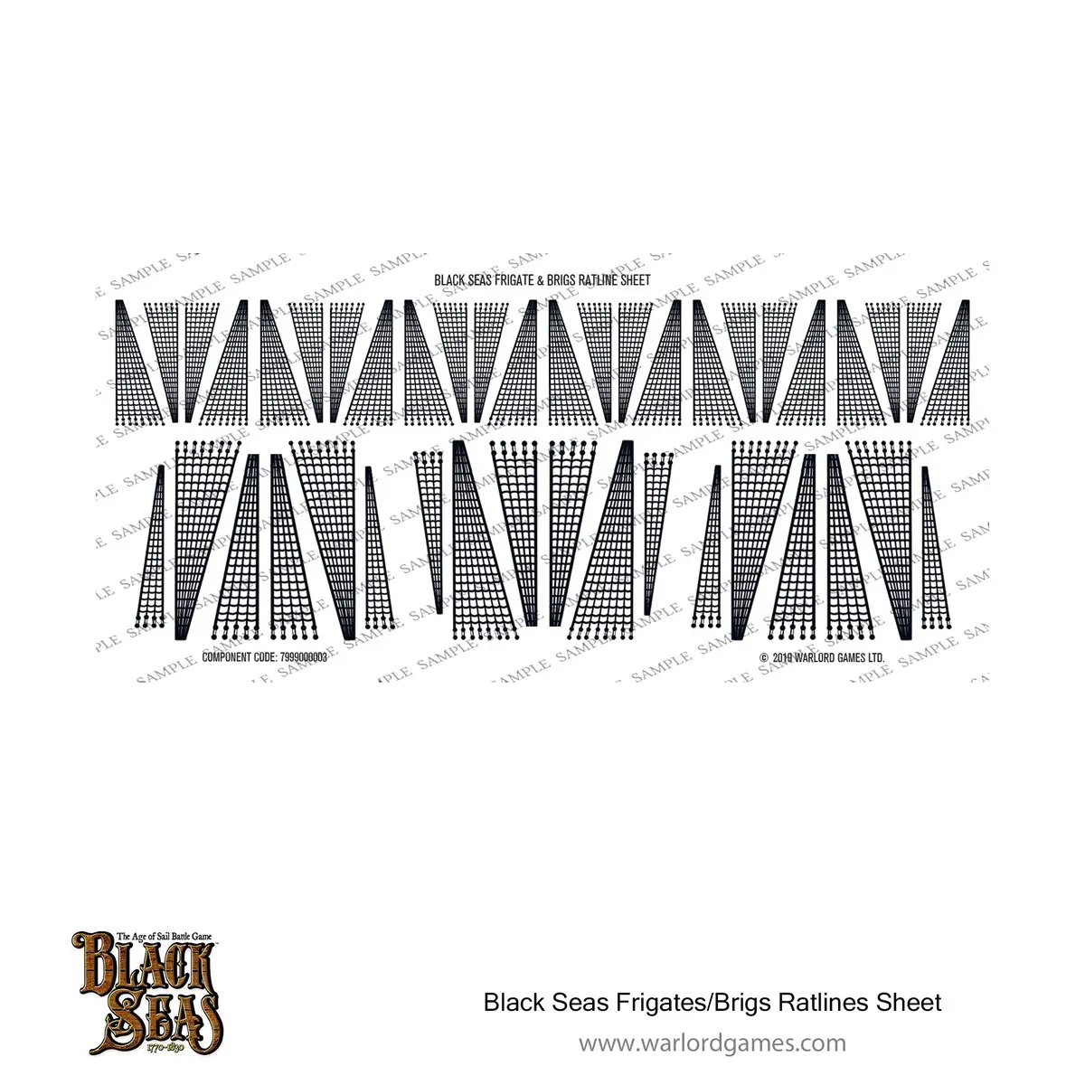 Black Seas Frigates/Brigs Rate Ratlines Sheet 1