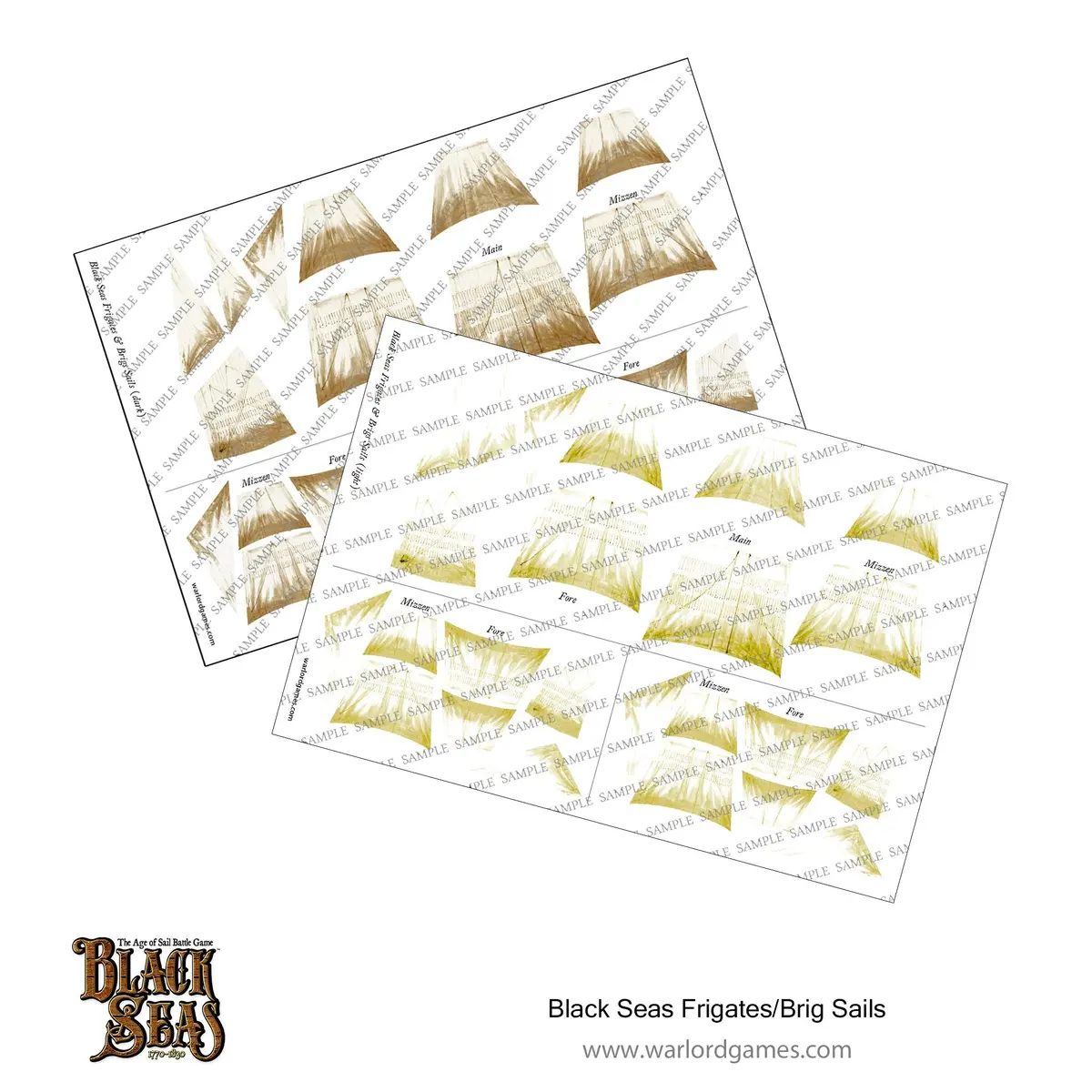 Black Seas Frigate/Brig Sails (Light + Dark) 1