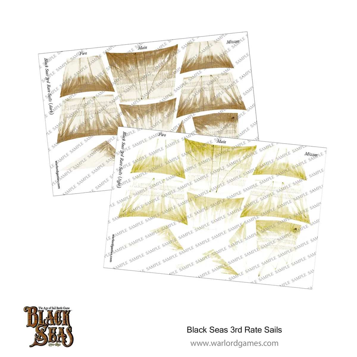 Black Seas 3Rd Rate Sails (Light + Dark) 1