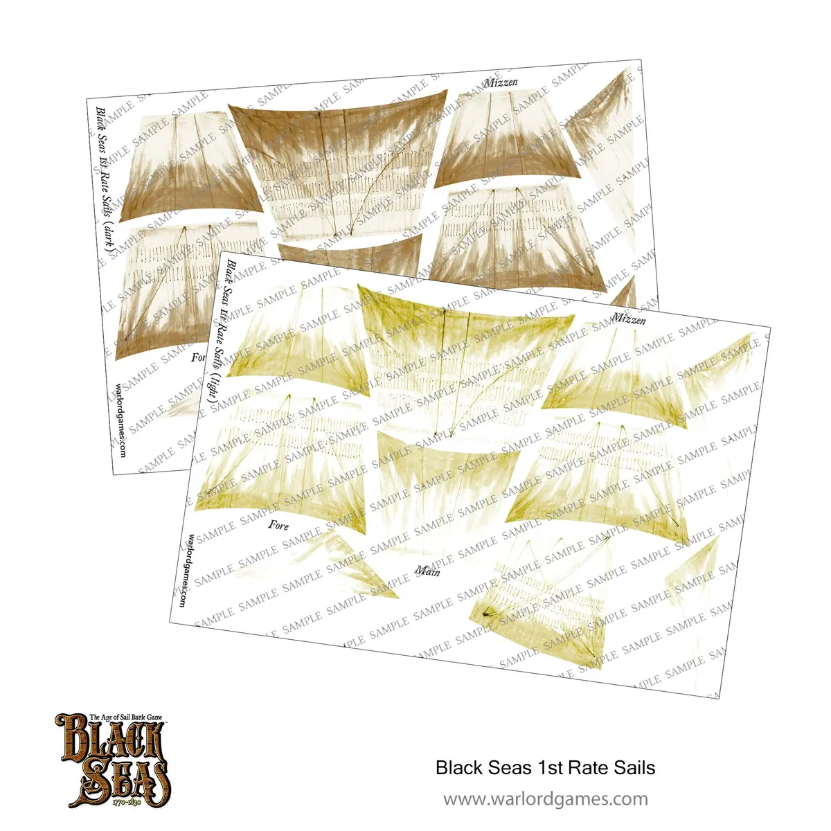 Black Seas 1St Rate Sails (Light + Dark) 1