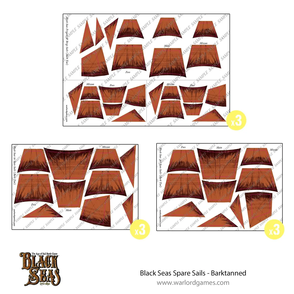 Black Seas Spare Sails - Barktanned 1