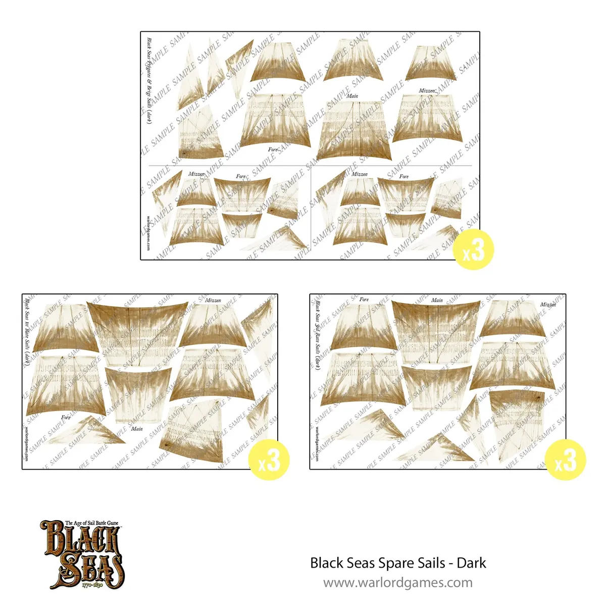 Black Seas Spare Sails - Dark 1