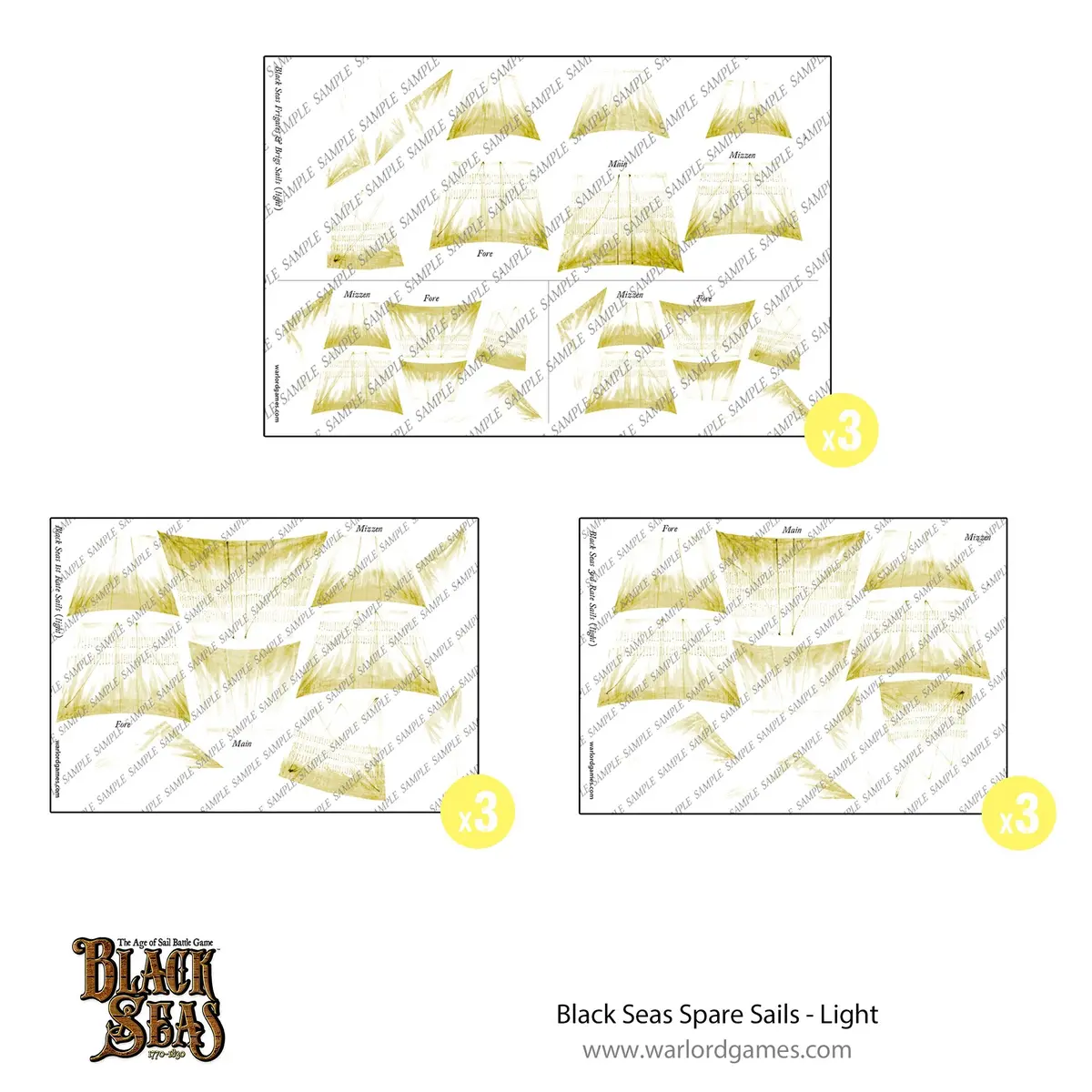 Black Seas Spare Sails - Light 1