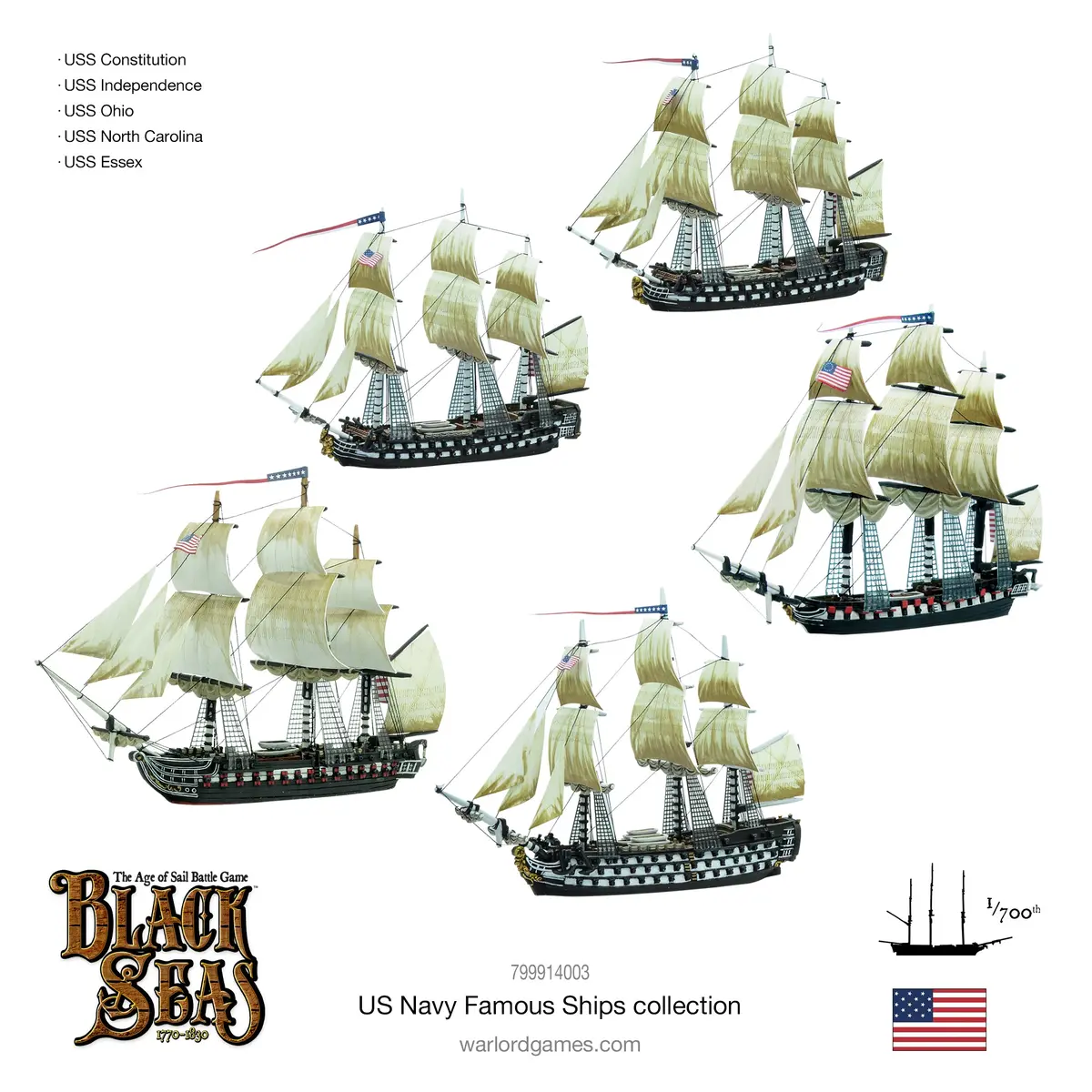 Black Seas: United States Famous Ships Bundle 2