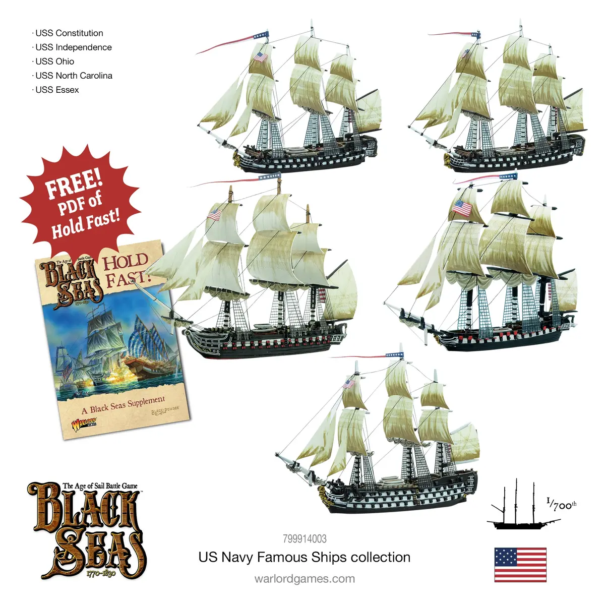 Black Seas: United States Famous Ships Bundle 1