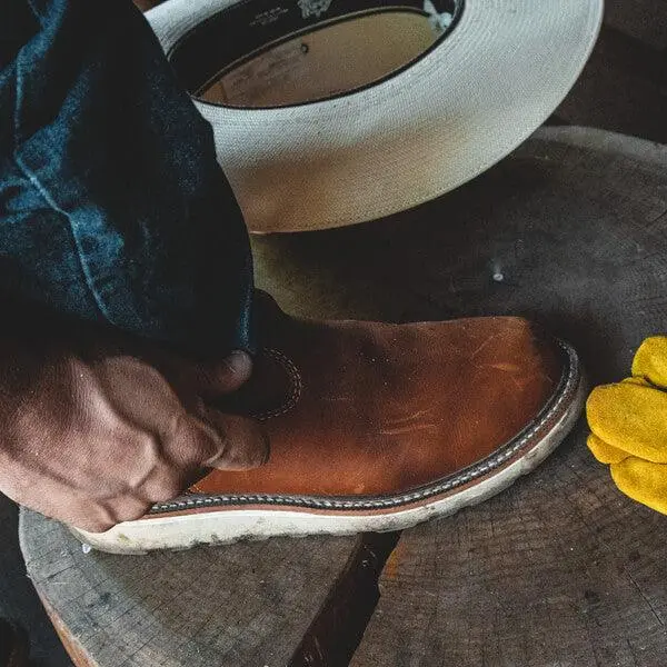 American Heritage – 11″ Tobacco Pull-On Wellington – Maxwear Wedge™ (Soft Toe) 3