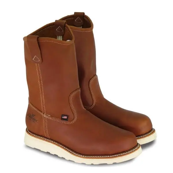 American Heritage – 11″ Tobacco Pull-On Wellington – Maxwear Wedge™ (Soft Toe) 1