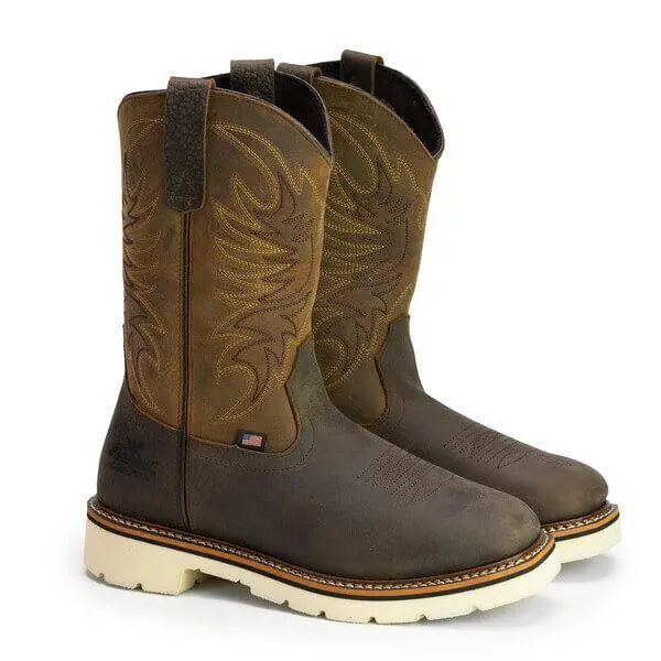 American Heritage Square Toe - Wellington - 11" Crazyhorse Upper/Pebble Bottom (Soft Toe) 1