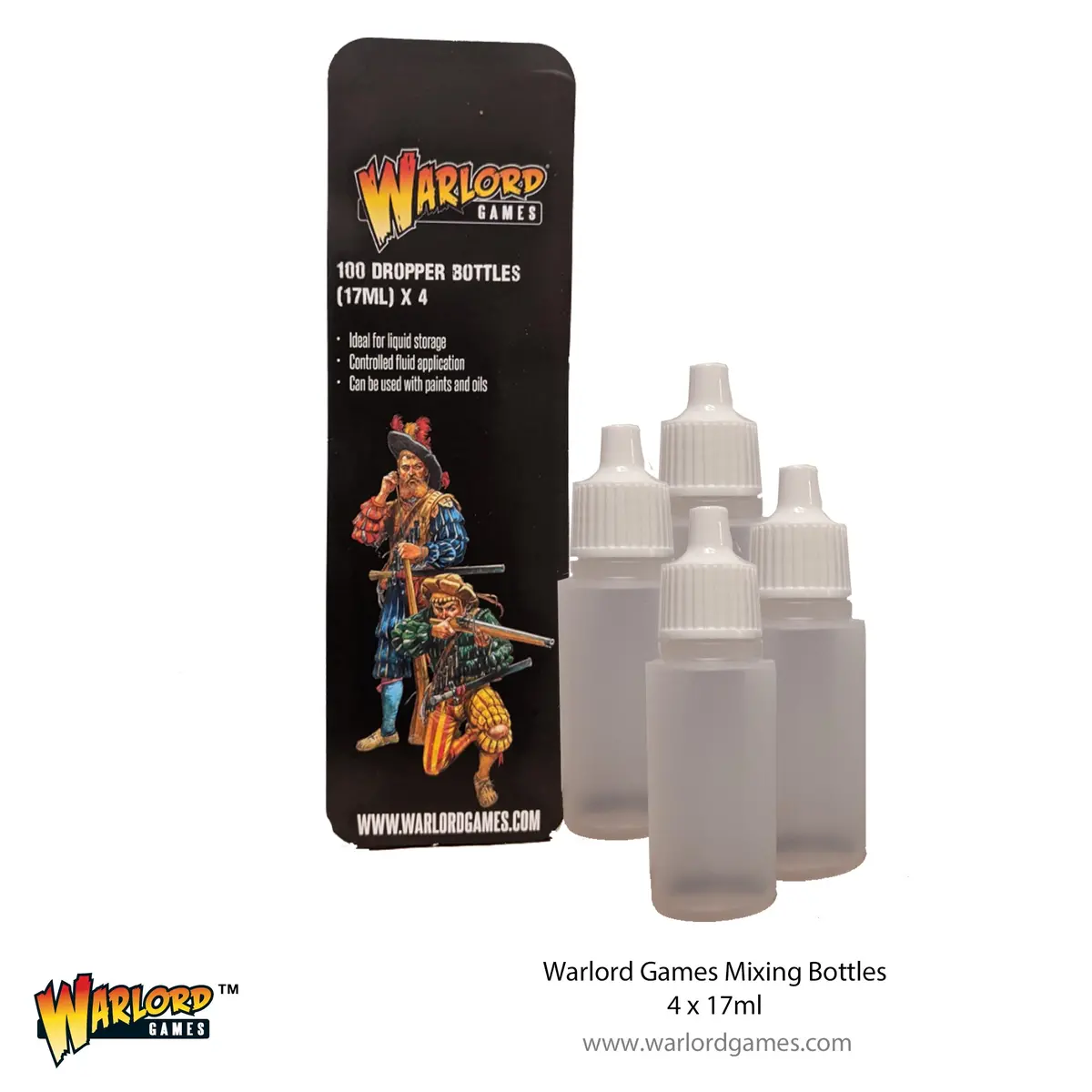 Warlord Mixing Bottles (4) X 17Ml 1