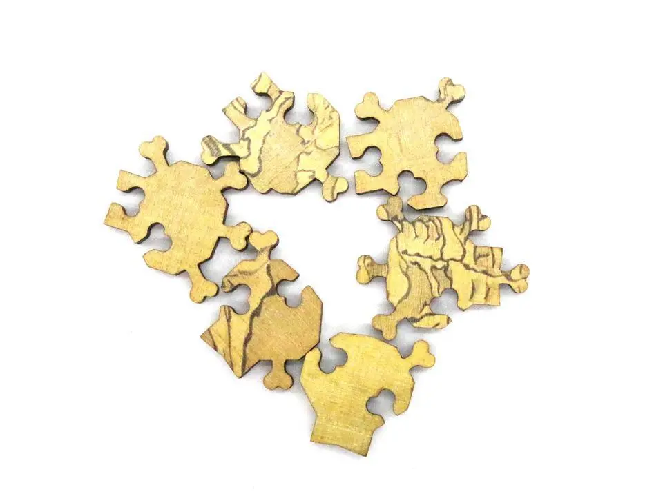 Meditating Skeleton Wooden Jigsaw Puzzle 2