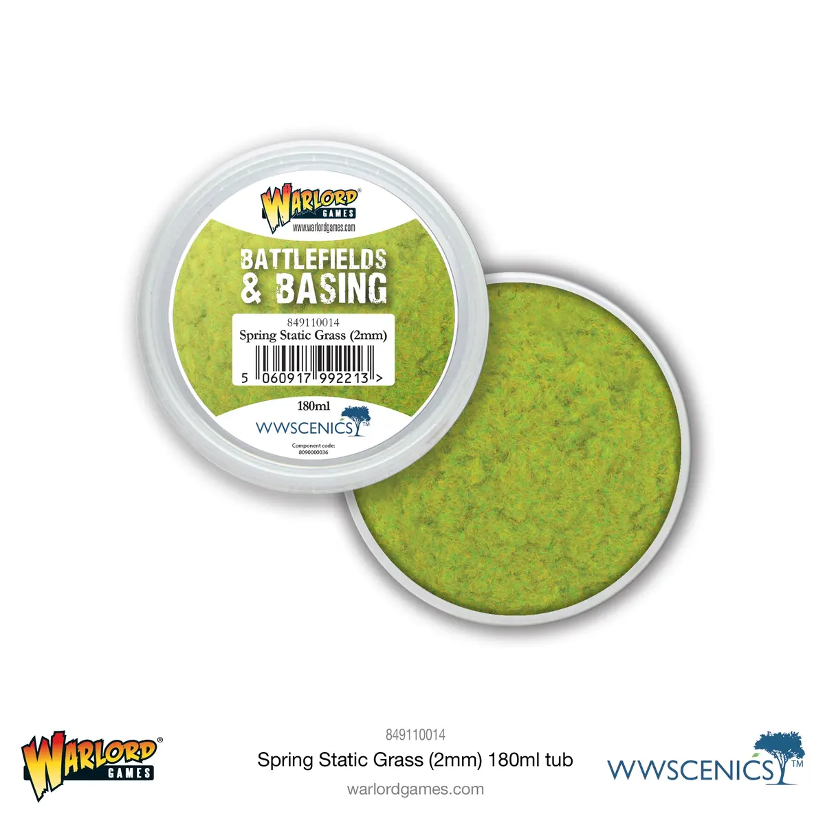 Battlefields & Basing: Spring 2Mm Static Grass (180Ml) 1