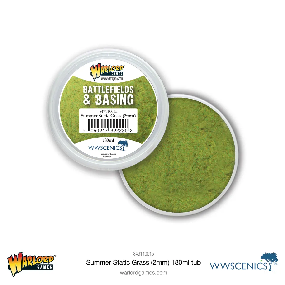 Battlefields & Basing: Summer 2Mm Static Grass (180Ml) 1