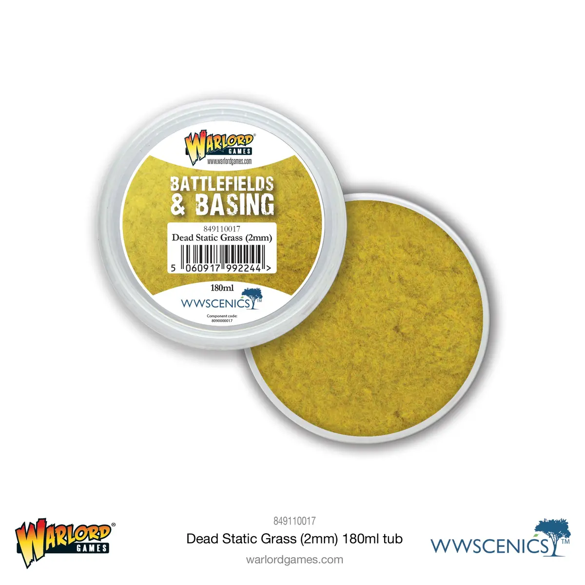 Battlefields & Basing: Dead 2Mm Static Grass (180Ml) 1