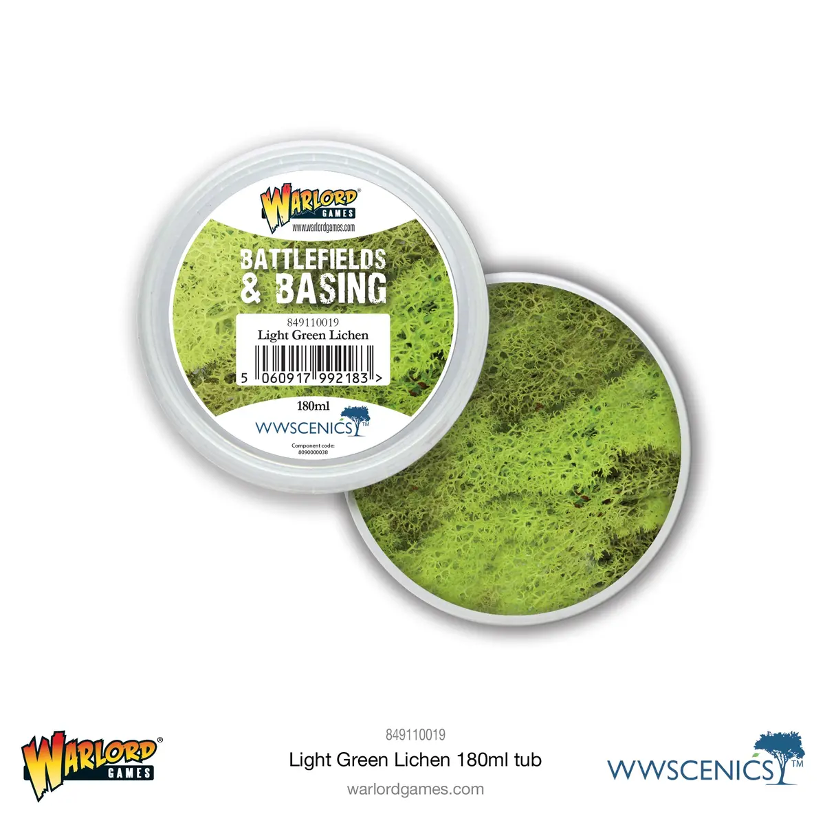 Battlefields & Basing: Light Green Lichen (180Ml) 1