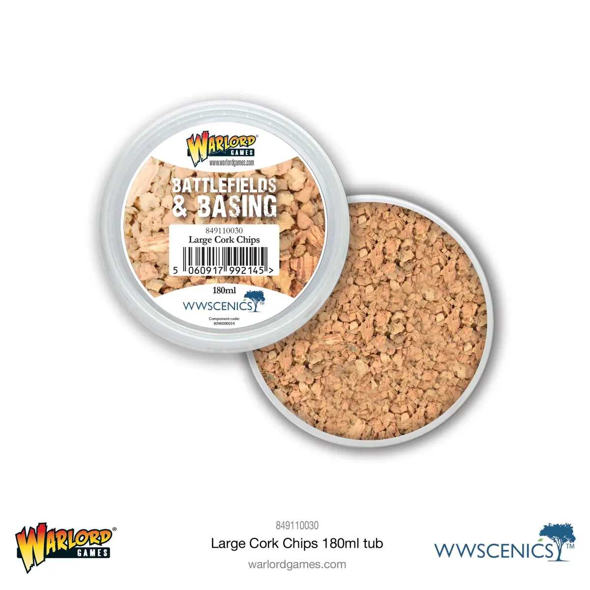 Battlefields & Basing: Large Cork Chips (180Ml) 1