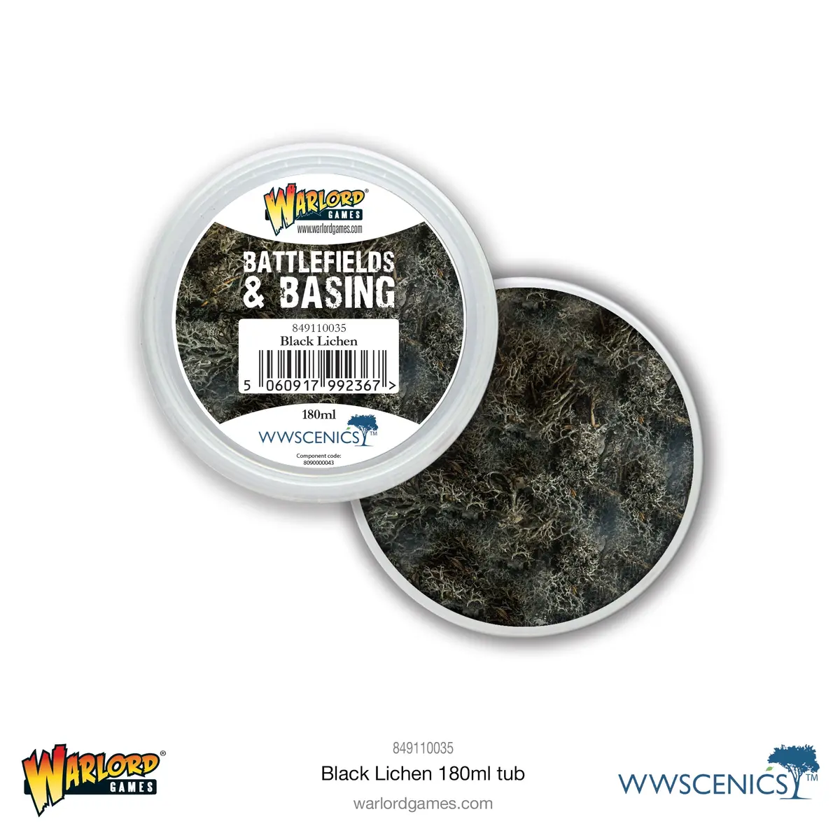Battlefields & Basing: Black Lichen (180Ml) 1