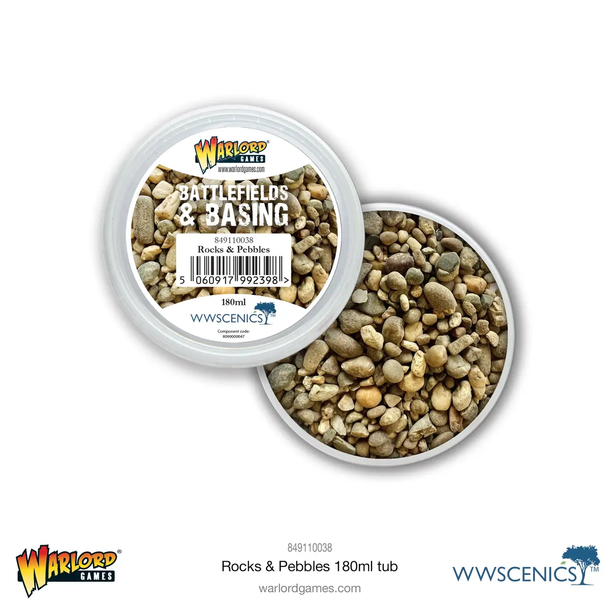 Battlefields & Basing: Rocks & Pebbles (180Ml) 1