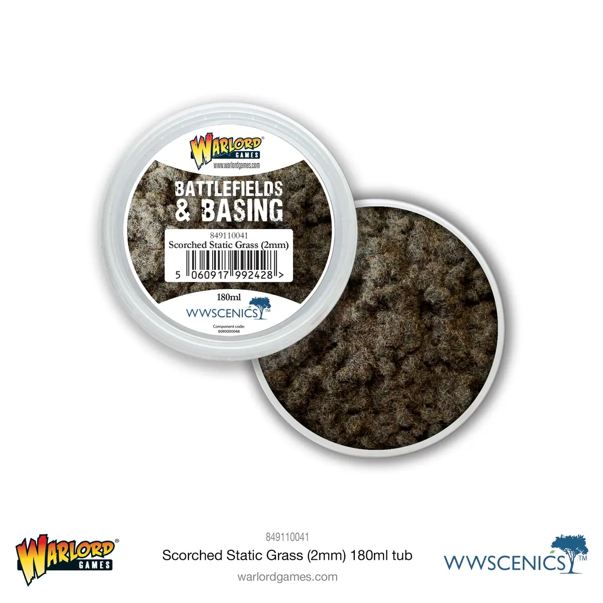 Battlefields & Basing: Scorched 2Mm Static Grass (180Ml) 1
