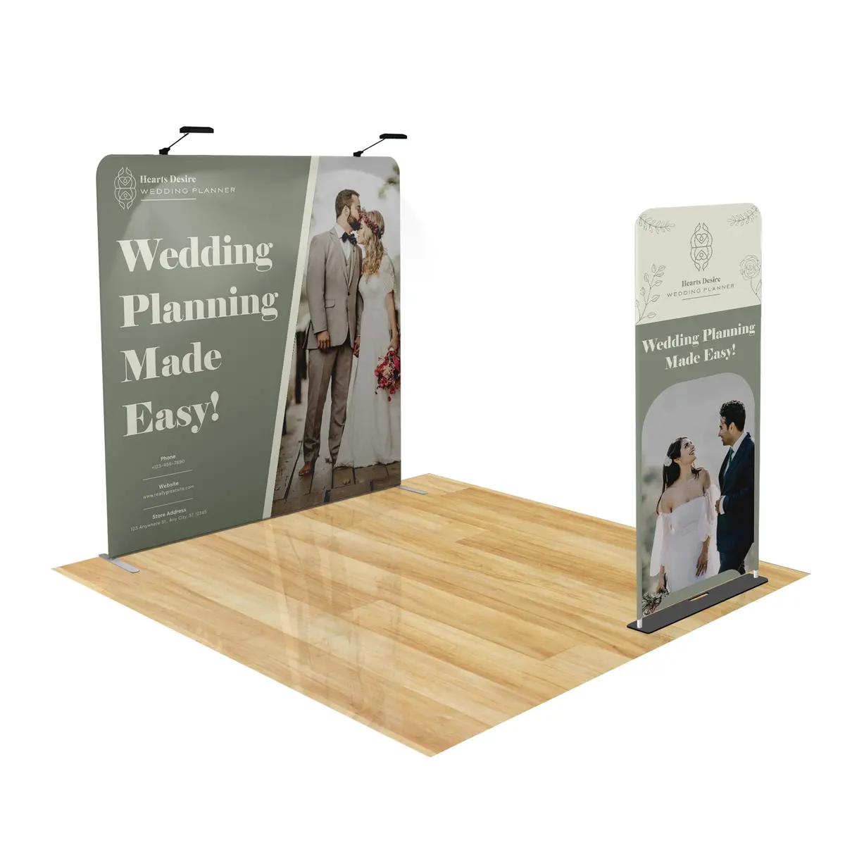 Tension Fabric Trade Show Display With Portable Banner 2