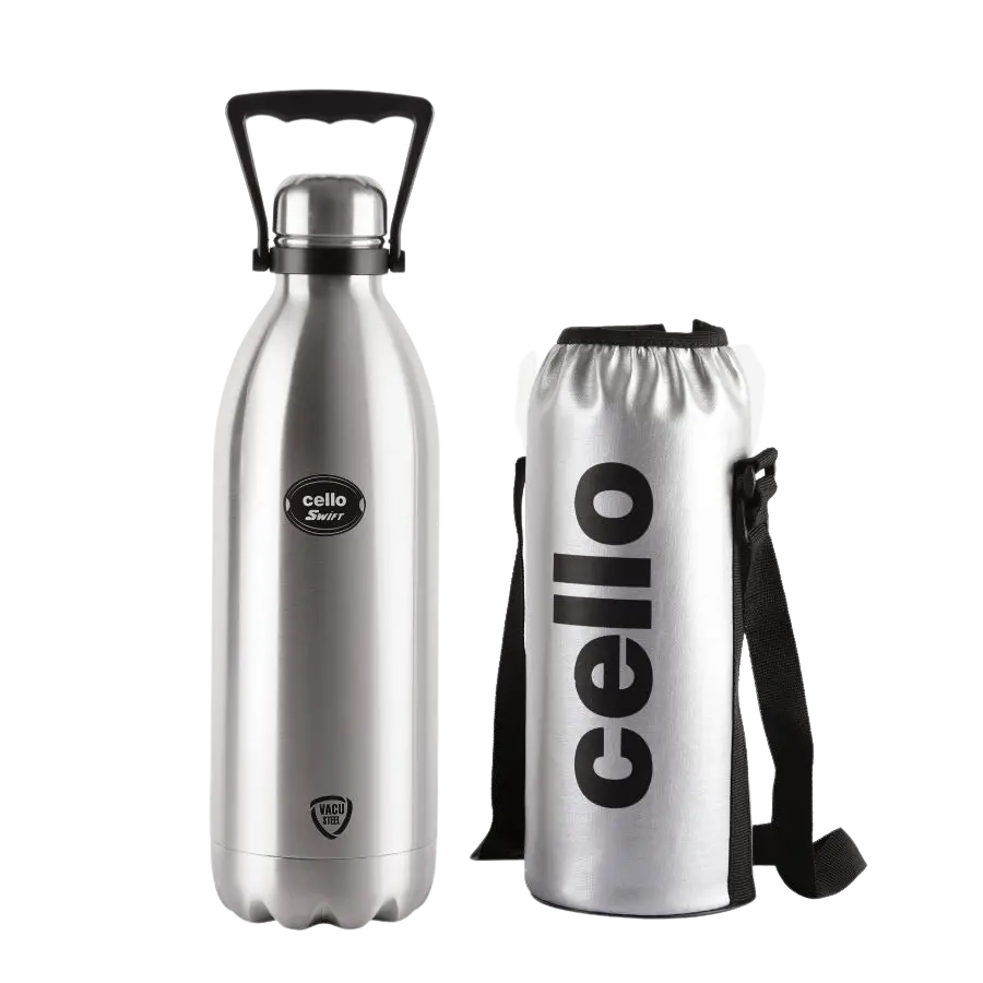 Cello Swift Stainless Steel Vacuum Insulated Flask Hot And Cold Water Bottle With Screw Lid | For Home, Office, Travel 7