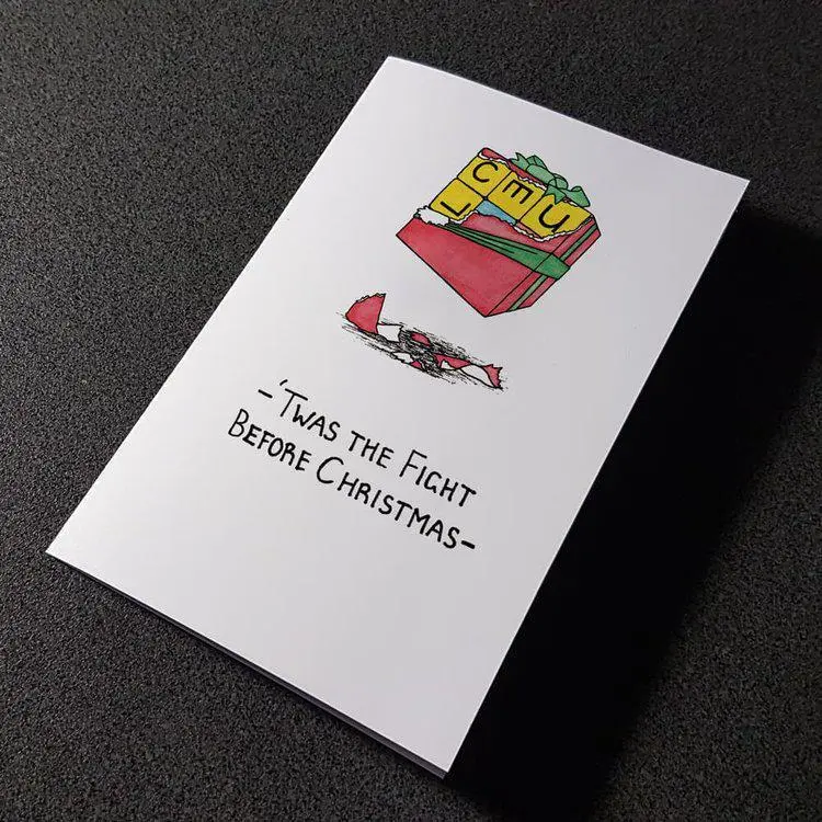 "Twas The Fight Before Christmas" Puzzle Card (Very Hard) 1