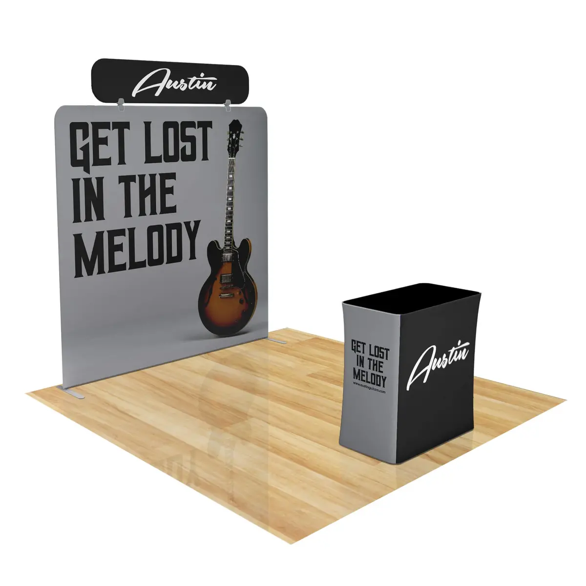 Trade Show Display With Tension Fabric Backdrop 7