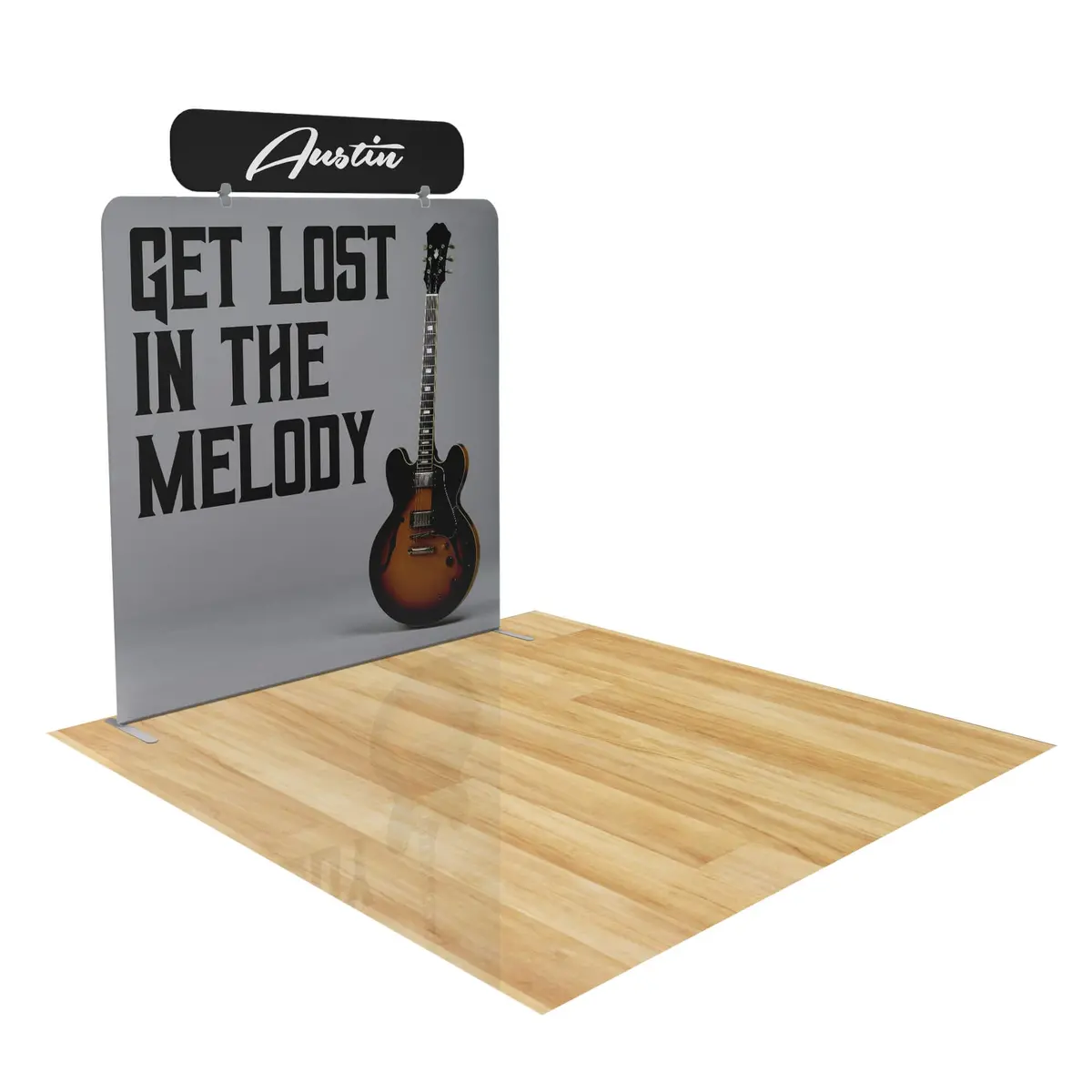 Trade Show Display With Tension Fabric Backdrop 24