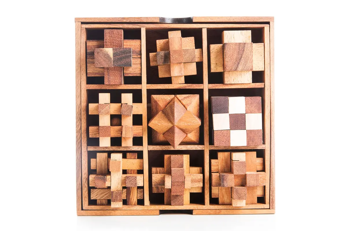 9 Mechanical Puzzle Gift Box - Puzzles For Adults 1