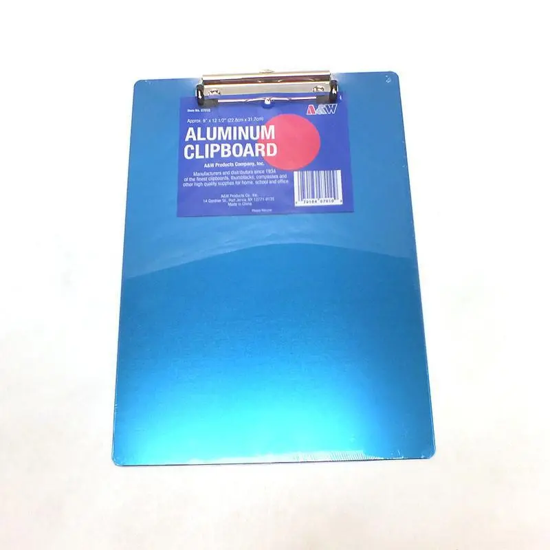 9" X 12-1/2" Blue Aluminum Clipboard 1