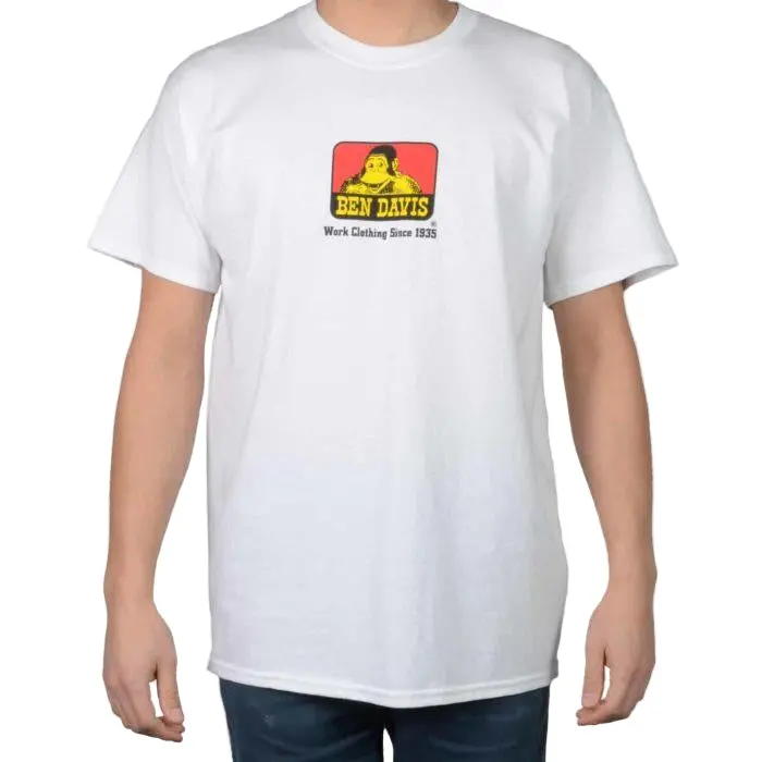 Ben Davis Logo T-Shirt: White 1