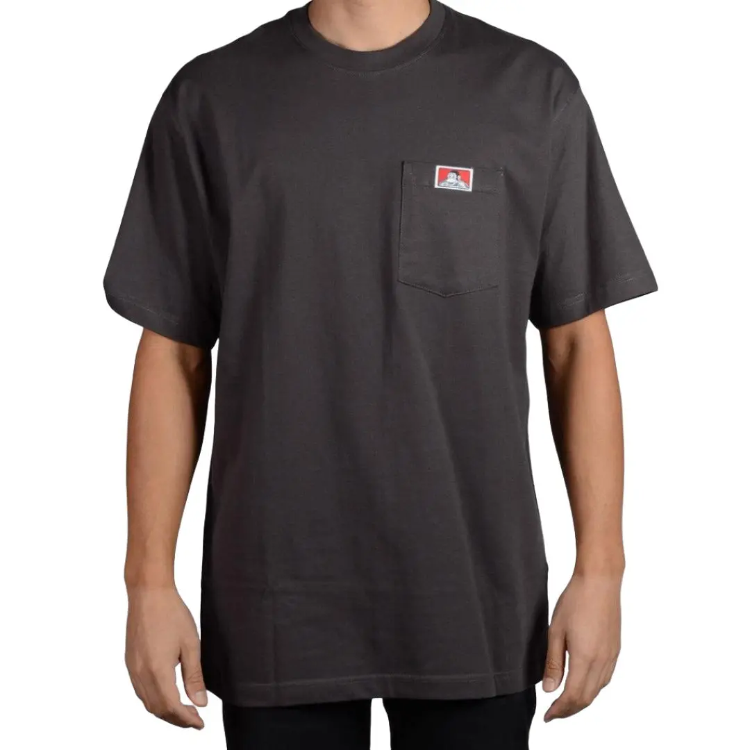 Heavy Duty Short Sleeve Pocket T-Shirt: Charcoal 1