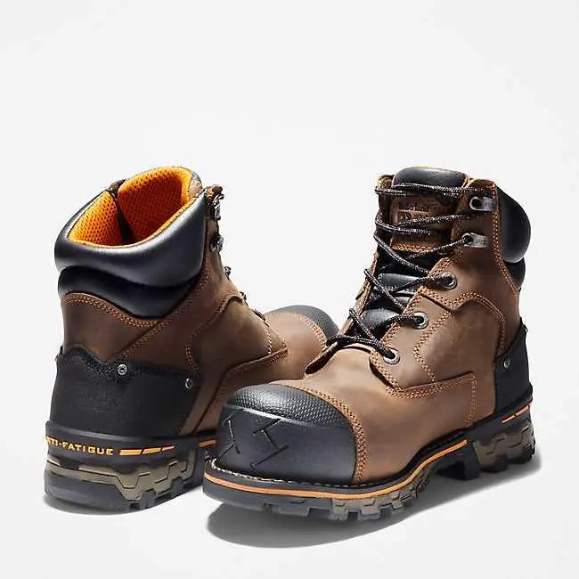 Men's Boondock 6" Composite Toe Waterproof Work Boot - Brown 5