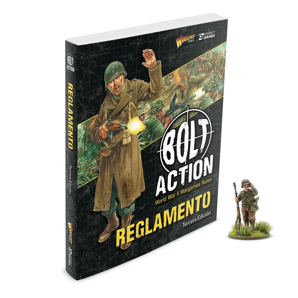 Bolt Action: Third Edition Rulebook (Spanish) With Francis S. Currey Special Miniature 1