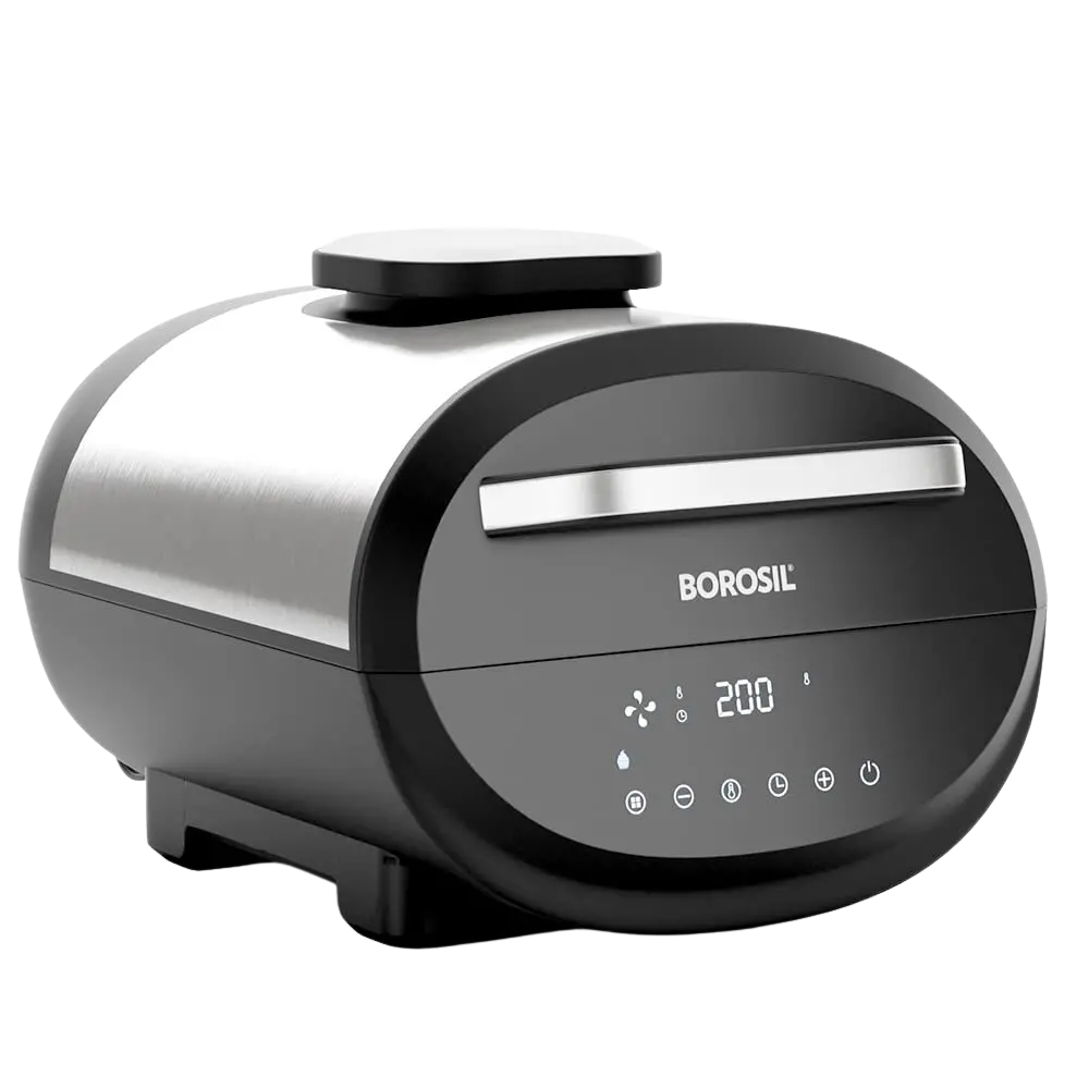 Borosil Best Digi Air-Fryer, Top Load Air Fryer, Large Capacity, 8 Pre-Set Menus, 8 In 1 Functionality, 6.1 Ltr 1