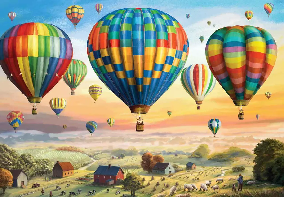 Balloons Over The Countryside 1