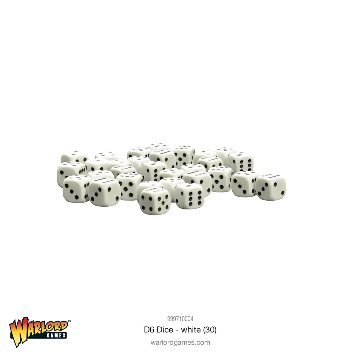 D6 Dice - White (30) 1