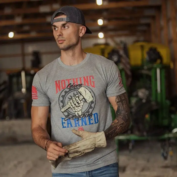 Nothing Given T-Shirt - Dark Heather Grey 4