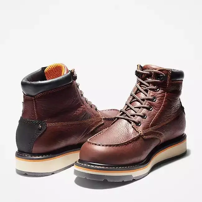 Gridworks 6In Soft Toe Wp Brown 5