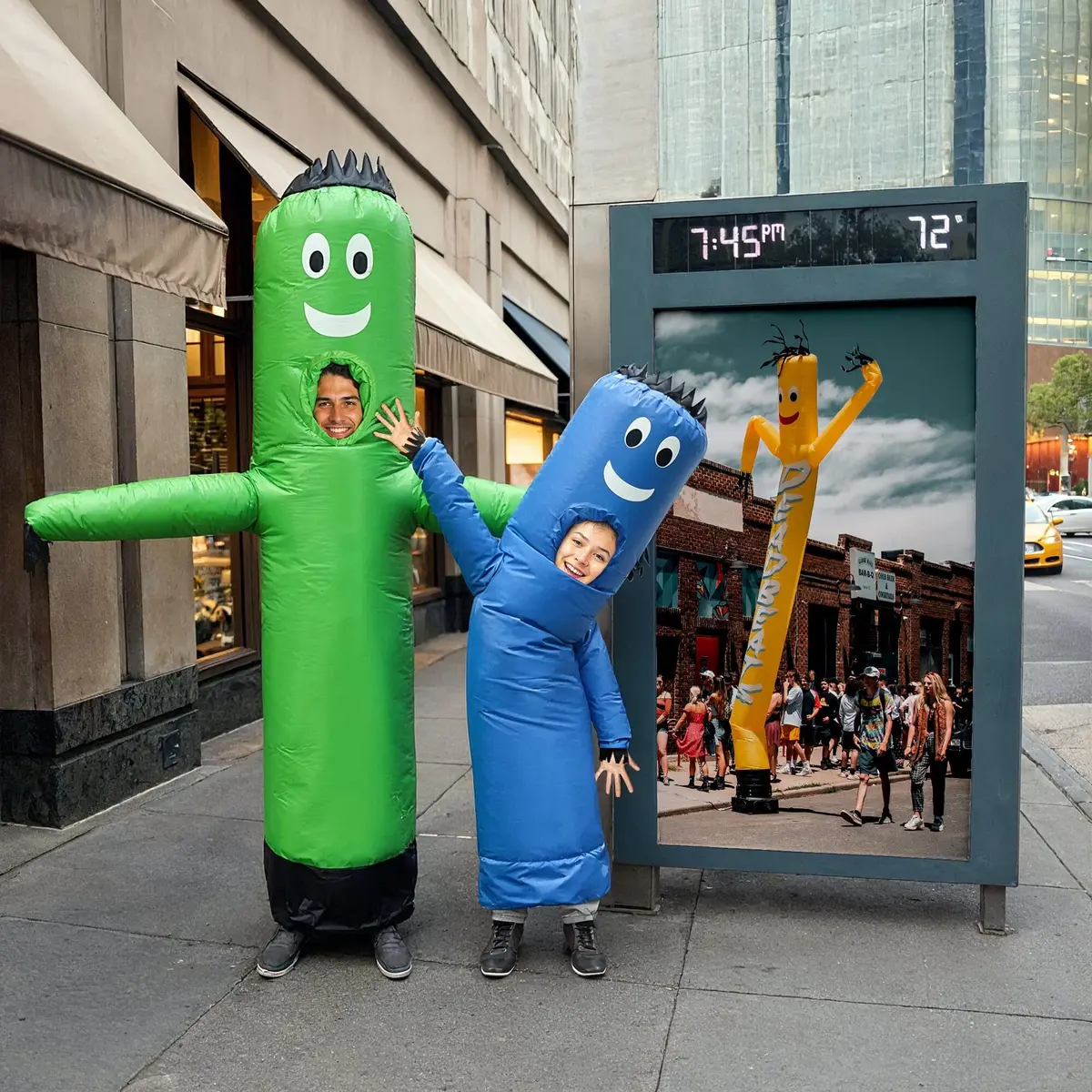 Air Dancers® Solid Color Inflatable Tube Man Costume 4
