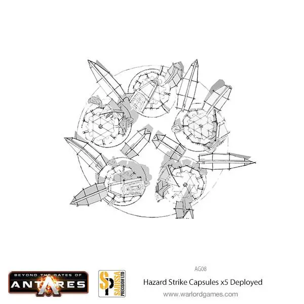 X5 Hazard Strike Capsules Deployed Set 1