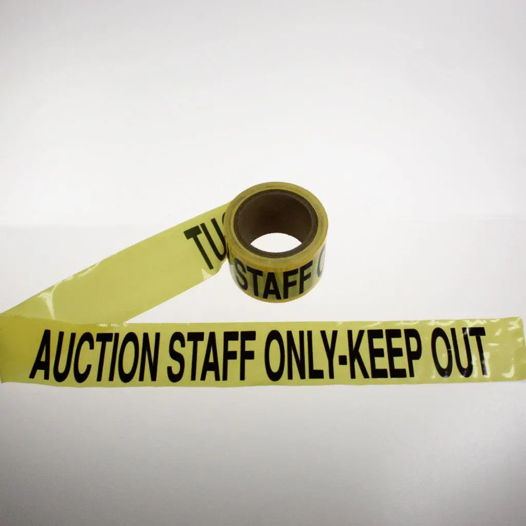 "Auction Staff Only Keep Out" - Barricade Tape (300') 1