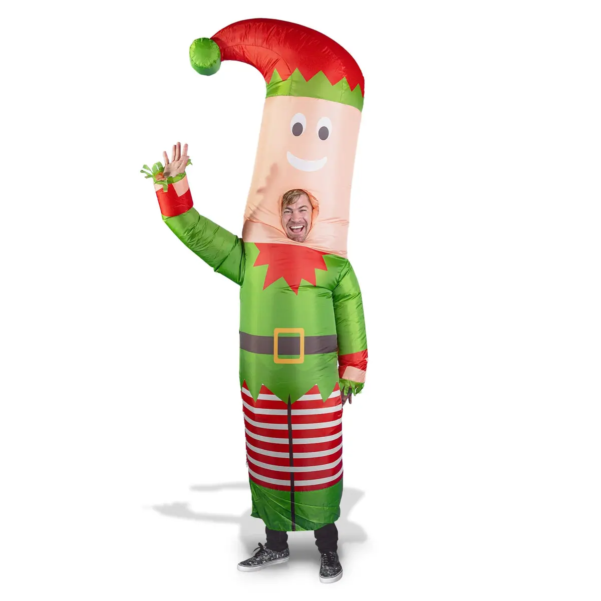 Air Dancers® Inflatable Tube Man "Elf" Costume 1