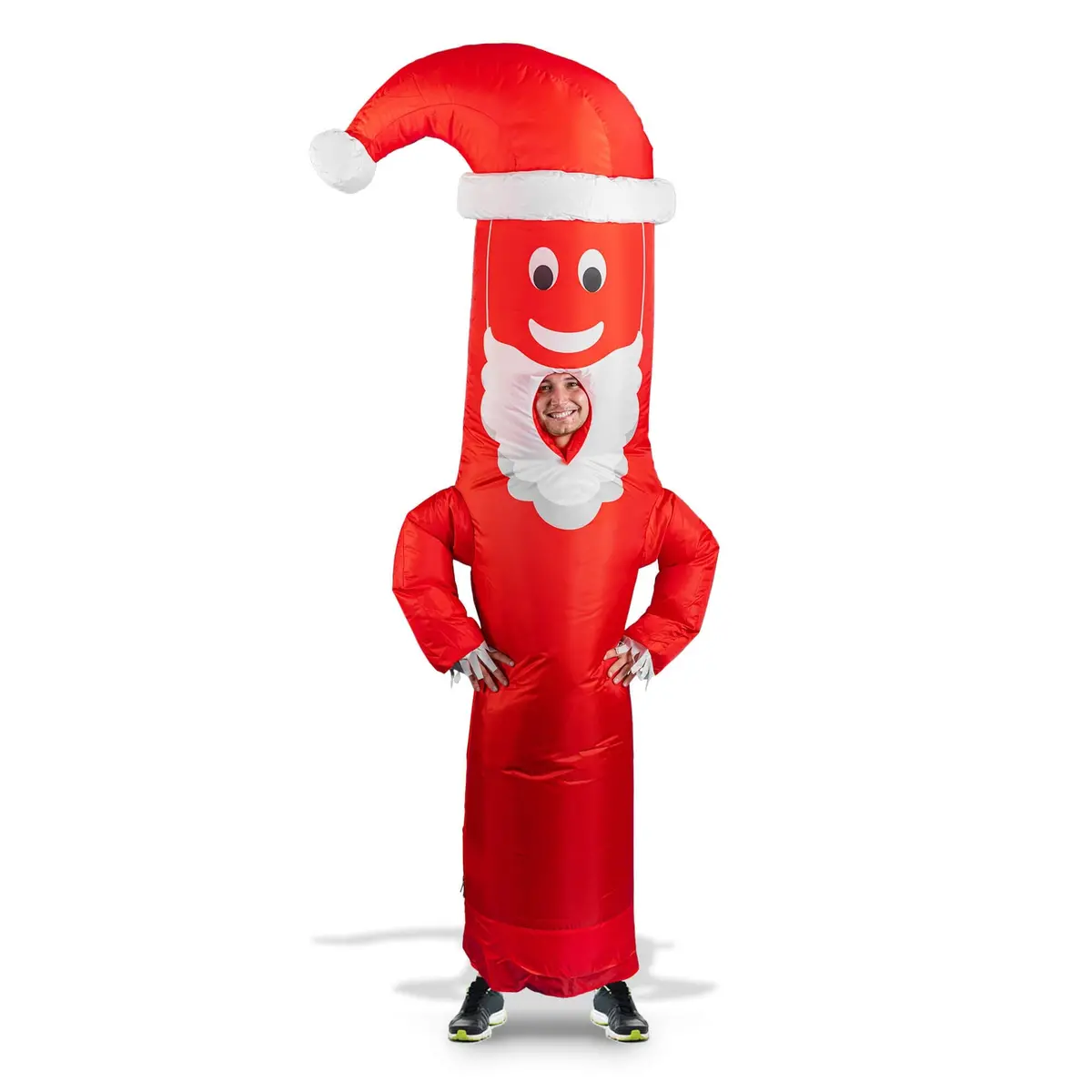 Air Dancers® Inflatable Tube Man "Santa Disguise" Costume 1