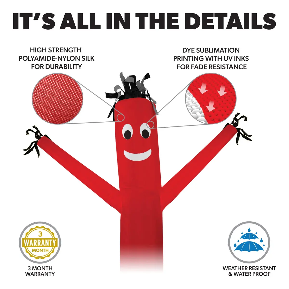 Air Dancers® Inflatable Tube Man Orange 2